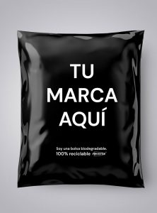 Bolsas biodegradables para envíos de e-commerce y transportadoras. Ecológicas, seguras y con cinta adhesiva